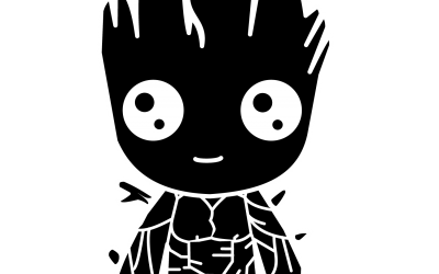 Deuxième Illustration Baby Groot ( 2 version )