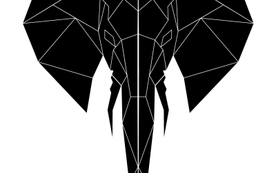 Première Illustration Éléphant ( 2 version )