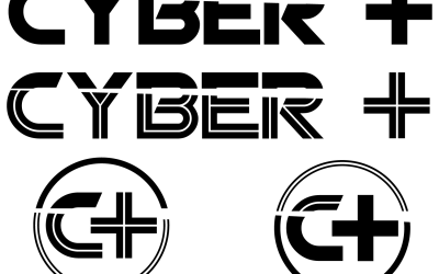 Première Illustration Logo Cyber+ ( 2 version )