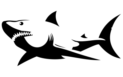 Première Illustration Requin Blanc ( 2 version )